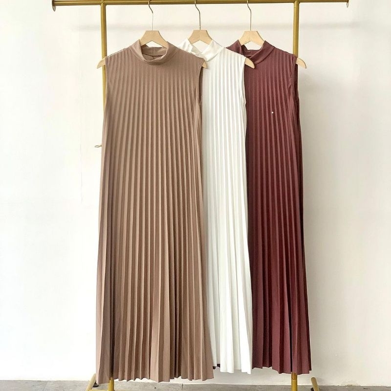 Inner Gamis Plisket Premium - Dress Plisket Yukensi Premium