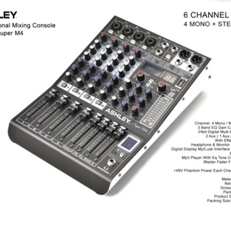 Mixer ashley 4ch “super M4”