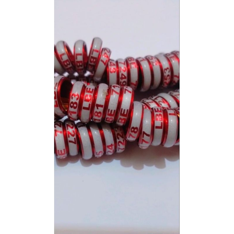 RING MERPATI ALUMINIUM LASER BLOK SLIM DONAT