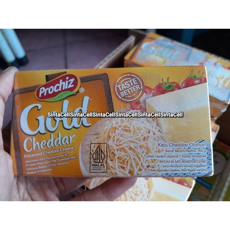 

Keju Prochiz Gold Cheddar 160gr