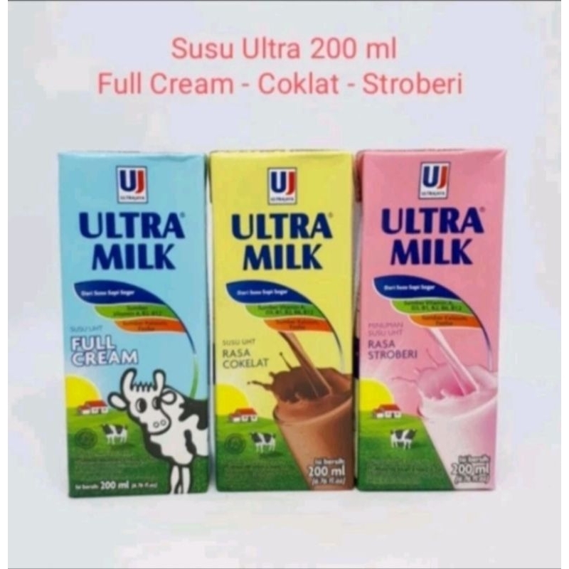 

ultra milk 200 ml all variant