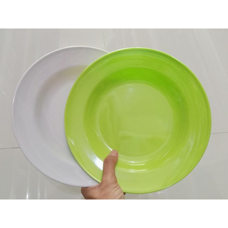 Piring makan melamin 10 inch / piring melamin