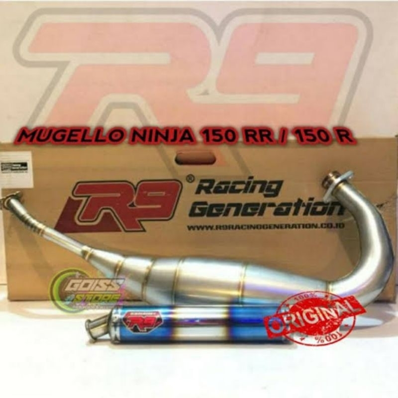 knalpot R9 new mugello original kawasaki ninja 150 R