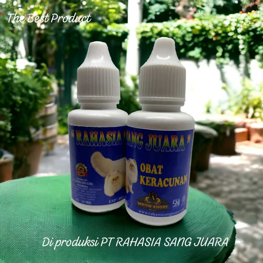 OBAT KUCING KERACUNAN PENETRAL RACUN KUCING RAHASIA SANG JUARA cair 30ml New