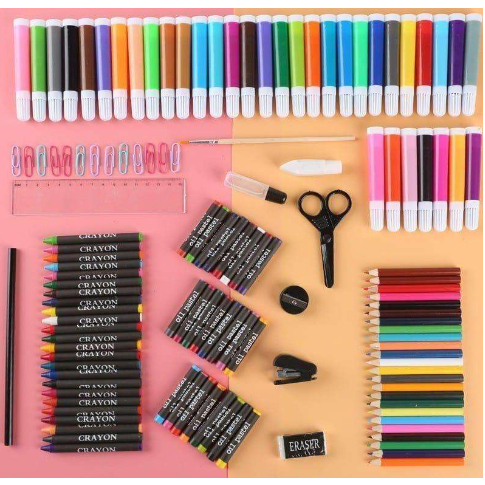 

Set Krayon 150pcs / Crayon untuk Menggambar Mewarnai Dan Melukis Anak-Anak