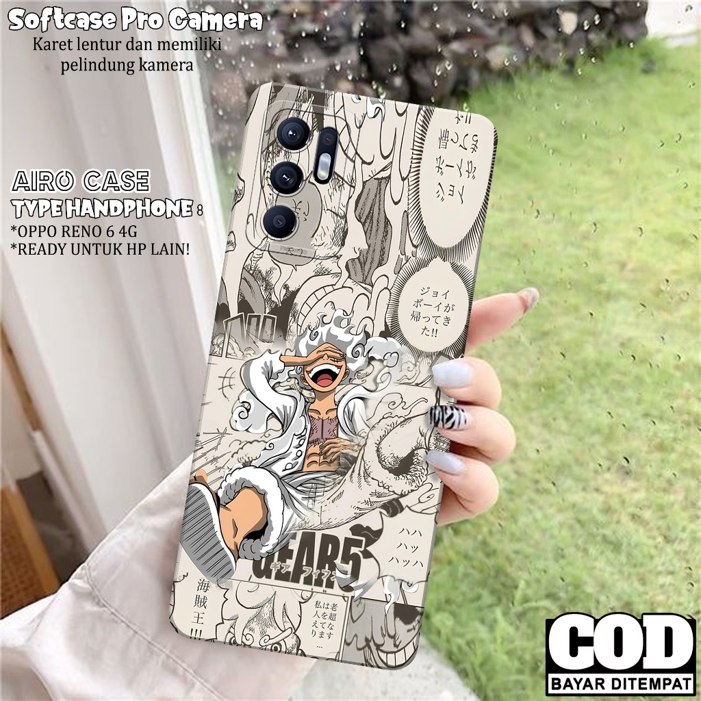 Softcase Oppo Reno 6 4G Terbaru Silikon Reno 6 4G Fashion Case Anime Case Hp Oppo Reno 6 4G Pelindun