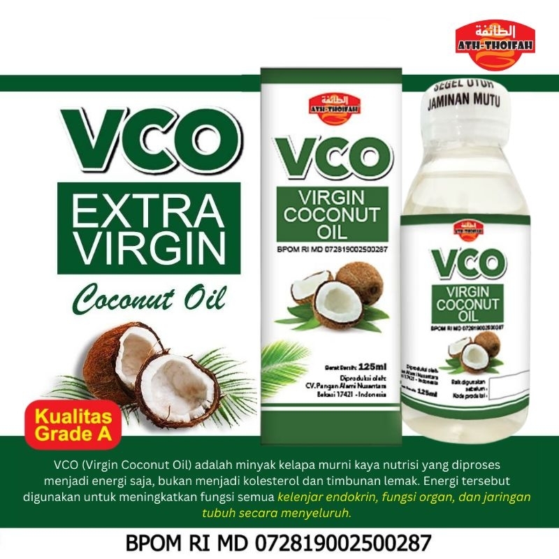 

VCO Virgin Coconut Oil 125ml Minyak Kelapa Murni