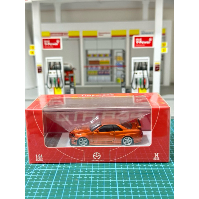 Nissan Skyline GTR -R34 Orange Time Micro Open Hood