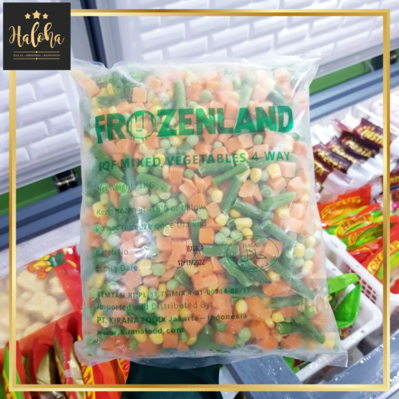 

Frozenland Mixes Vegetables 3 - Way 1Kg