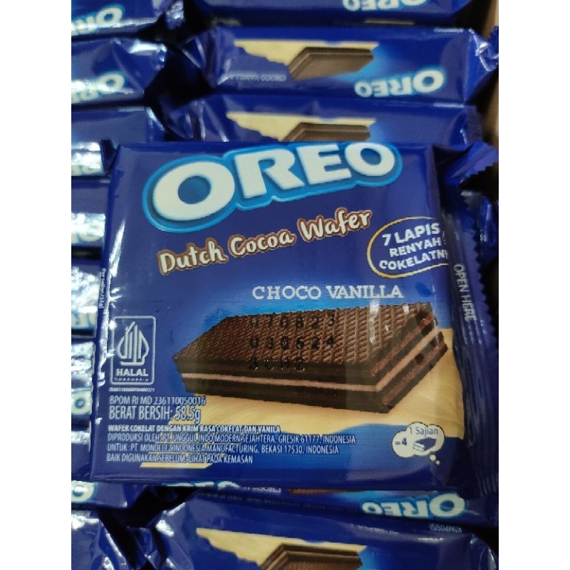 Oreo Dutch Cocoa Wafer Choco Vanilla @58,5gr