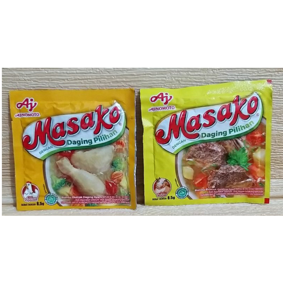 

Masako Sachet Ayam & Sapi. 1 Dus (60Lusin)