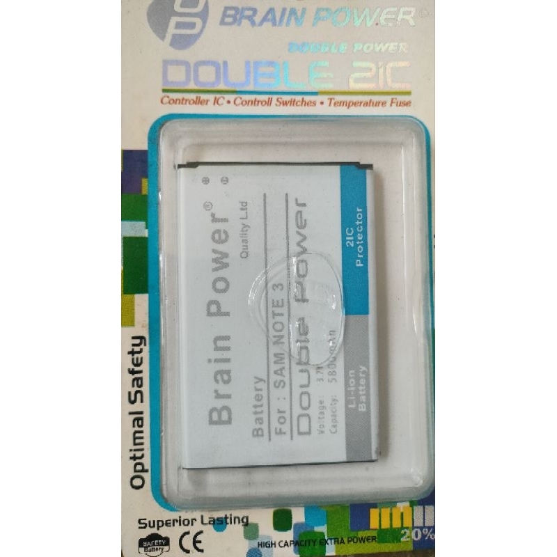 Batre Samsung Note 3 N9000 Ori Double Power IC