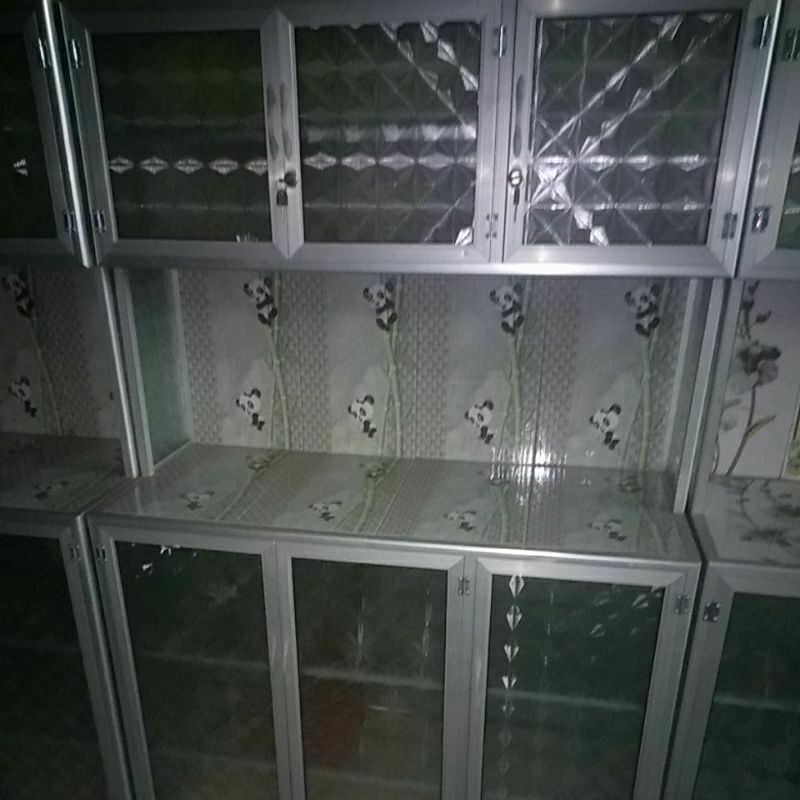 lemari piring aluminium 3 pintu
