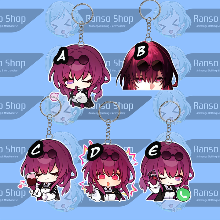 Gantungan Kunci Honkai Star Rail UV 2 Sisi Laser Cutting Premium | Ganci Kafka HSR | Gantungan HP Ka