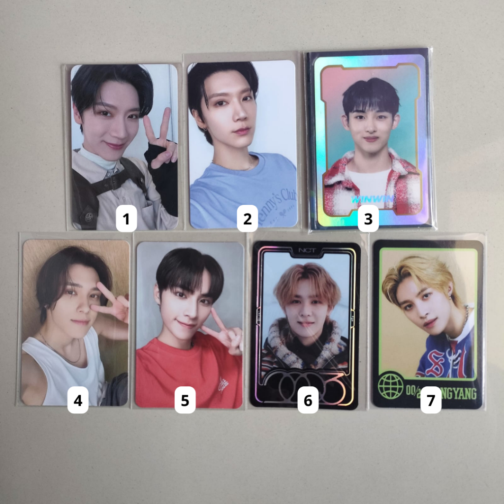 AAB WAYV OFFICIAL PHOTOCARD PC HENDERY TEN WINWIN YANGYANG KUN XIAOJUN lucky draw nct zone ccomaz sp