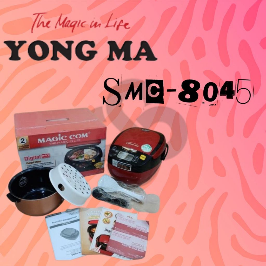 Yong Ma Magic Com Mini SMC 8045 SMC8045 Rice Cooker 1.3L