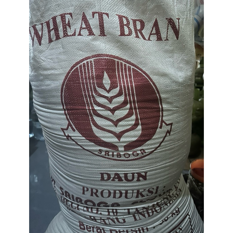 Wheat Bran Sriboga / dedak gandum 1kg / untuk pakan ternak