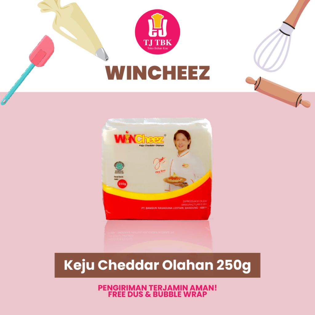 

WINCHEEZ Cheddar Cheese 250gr (Keju Cheddar) | Toko Bahan Kue TJ