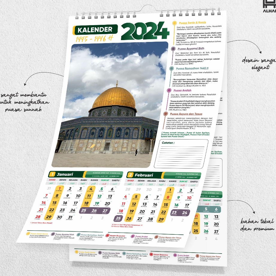 

PROMO MURAH Kalender Puasa 224 I Kalender Dinding I Ukuran 31 x 47 I D1