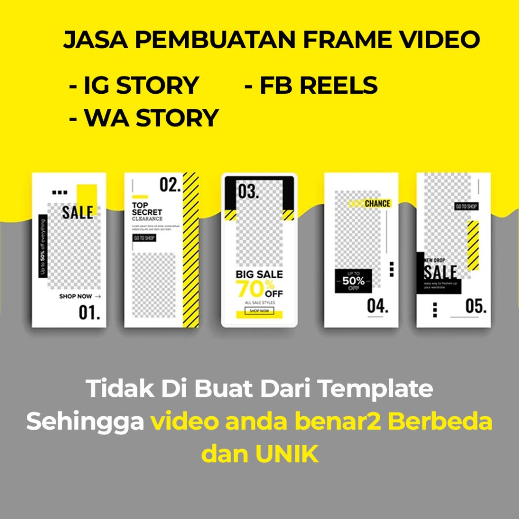 JASA PEMBUATAN VIDEO FRAME - OVERLAY VIDEO ANIMASI