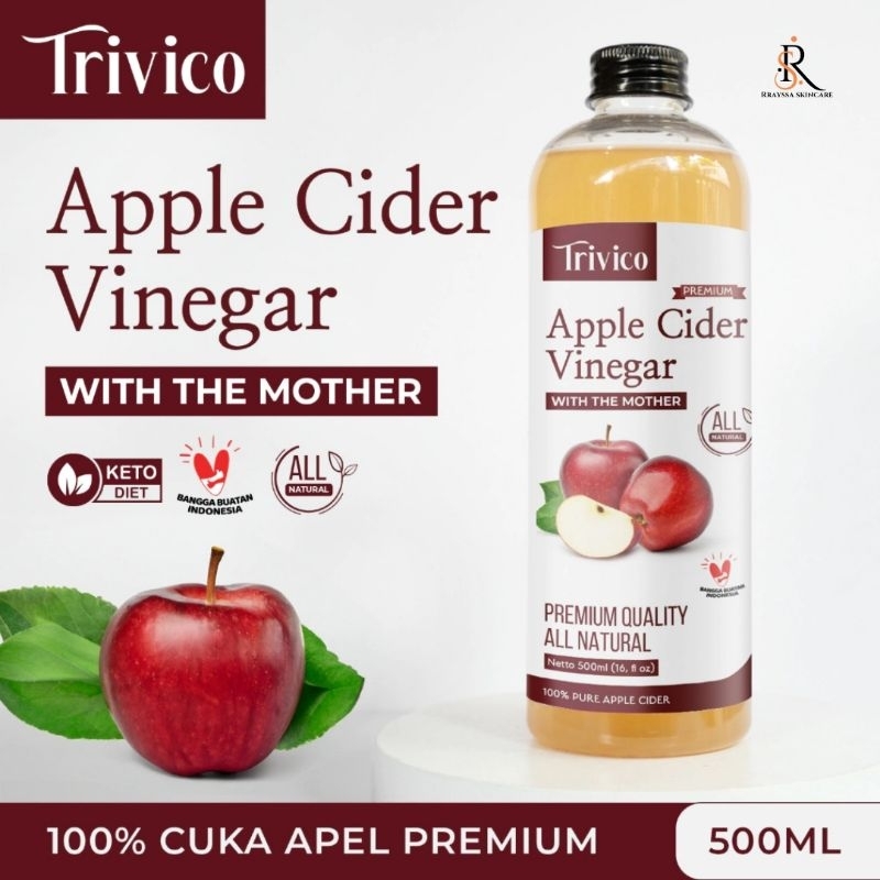 

TRIVICO APPLE CIDER VINEGAR | CUKA APEL ORGANIK MURNI 100% | APPLE VINEGAR