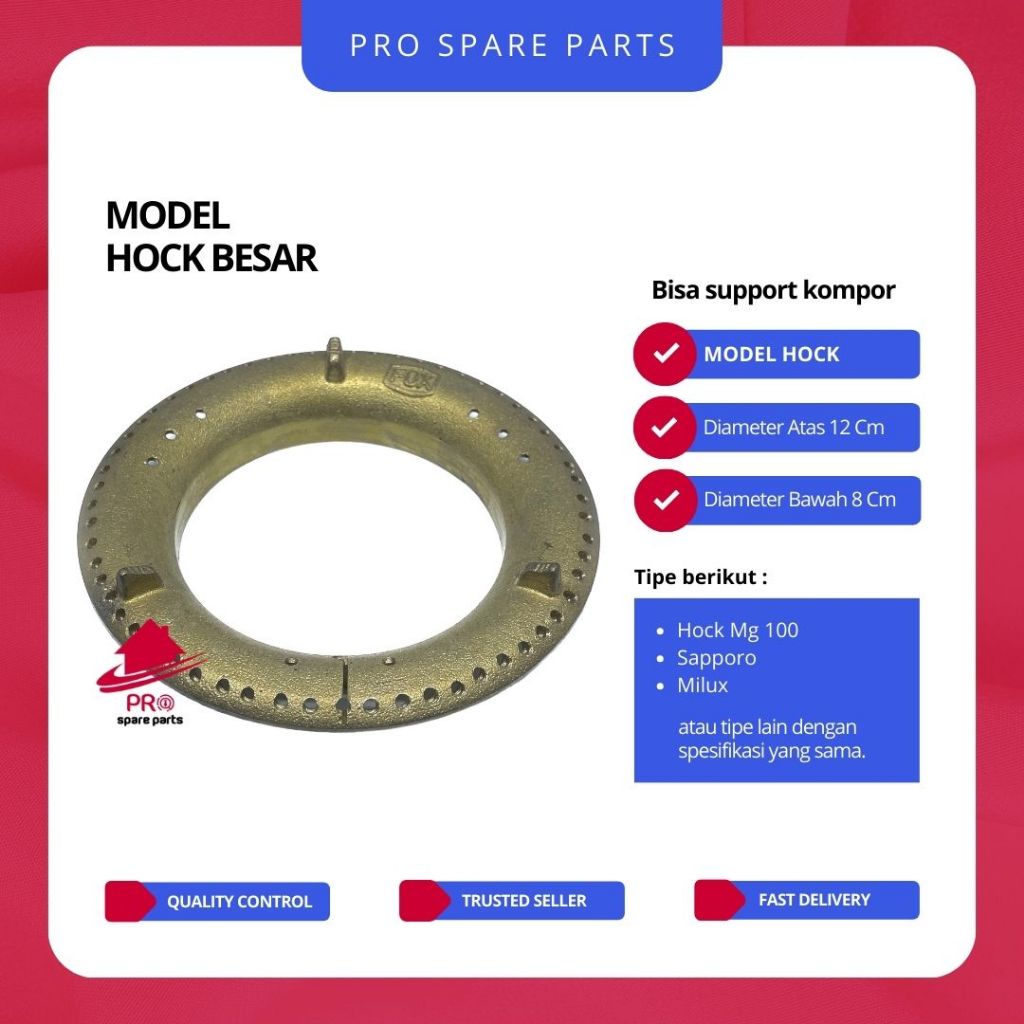Burner Model Kompor Hock Mg 120 - Kuningan Kompor Gas HOCK - Tungku Kompor Elektrolux Sapporo Milux