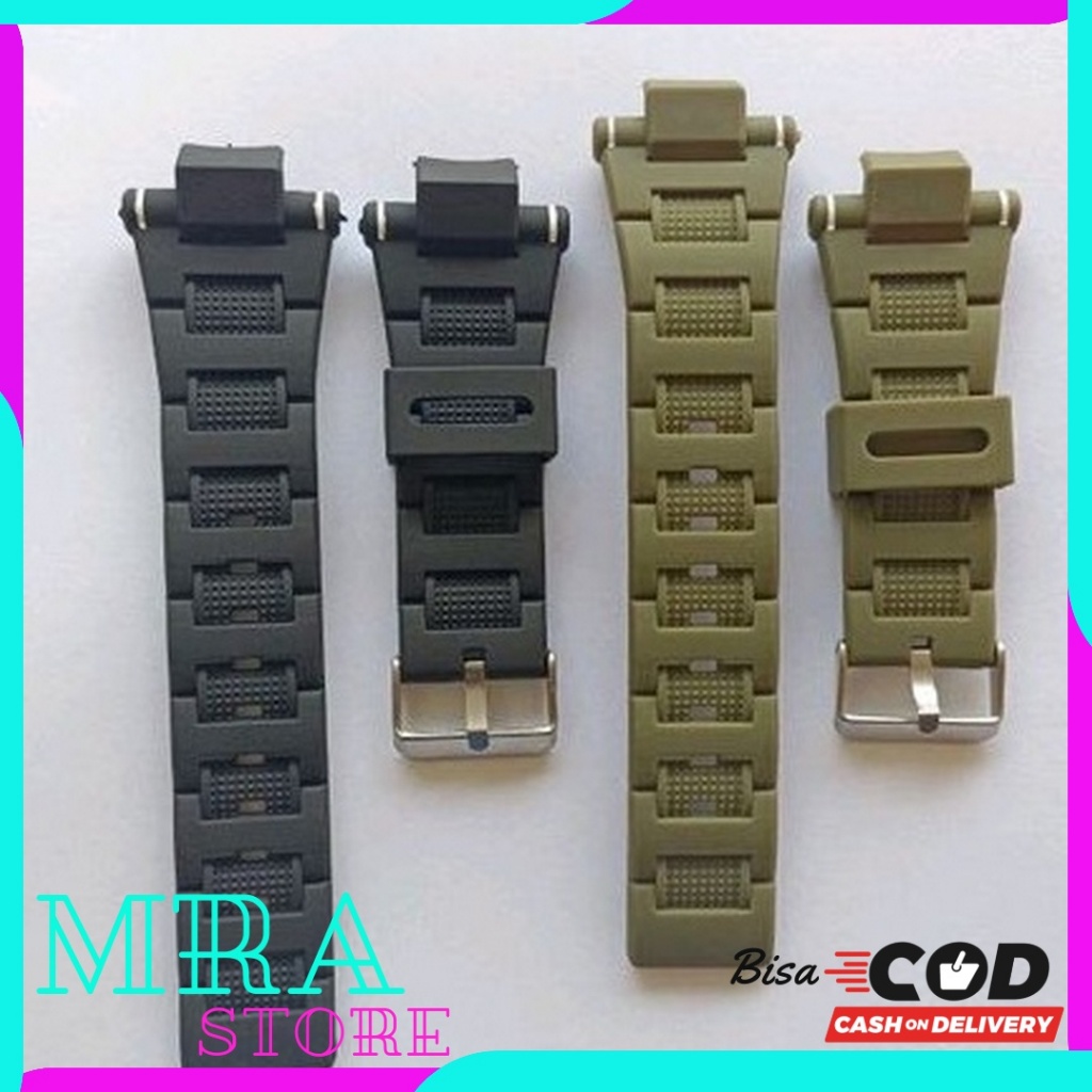 STRAP TALI JAM CASIO G-SHOCK GW M5600 GW-M5600 GWM5600 HITAM DAN HIJAU