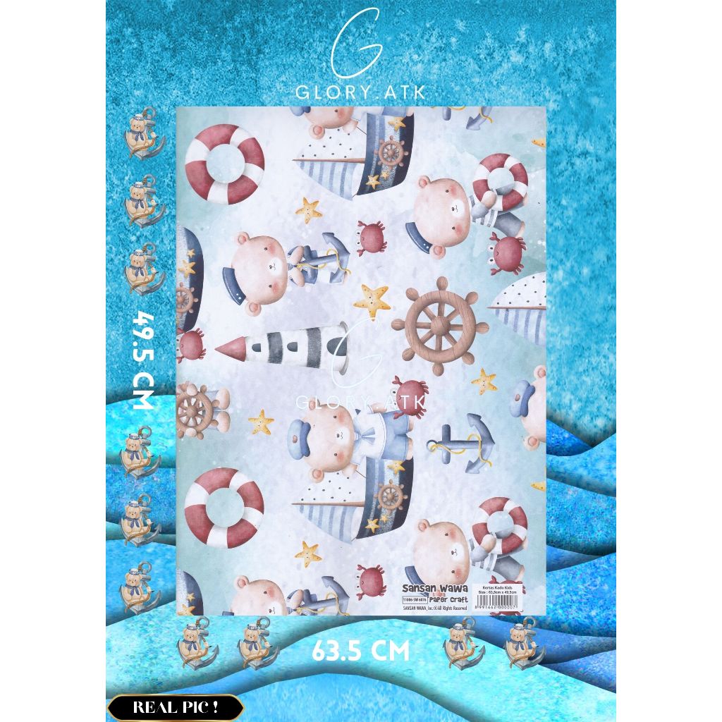 

KERTAS KADO SANSAN WAWA/SANWA BEAR PELAUT SW6076