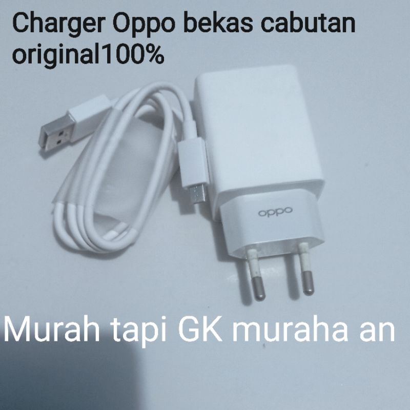 Charger Oppo Original 100% Bekas bawaan hp Micro USB A5S.A12.A15.A17.A3S.A1K.A31.A86.A39