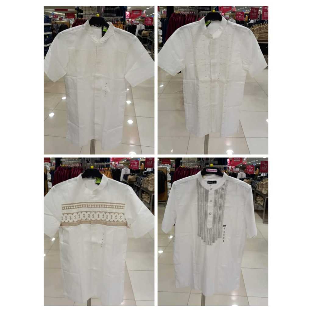PAKAIAN MUSLIM KOKO PRIA PUTIH COLE ORIGINAL SIZE S-XL