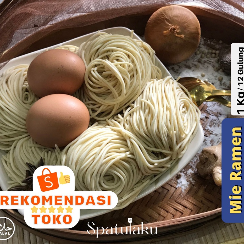 

KODE 77 MIE RAMEN Mentah Japanese food 1 kg isi 12 pc Tanpa Pengawet