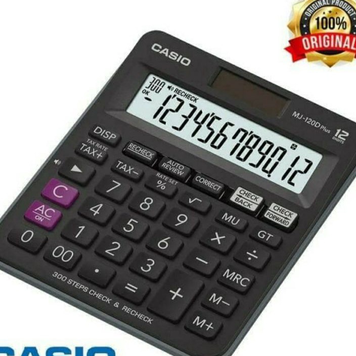 

V44859 KALKULATOR MEJA ORIGINAL CASIO MJ12D PLUS Check Correct Calculator Desktop