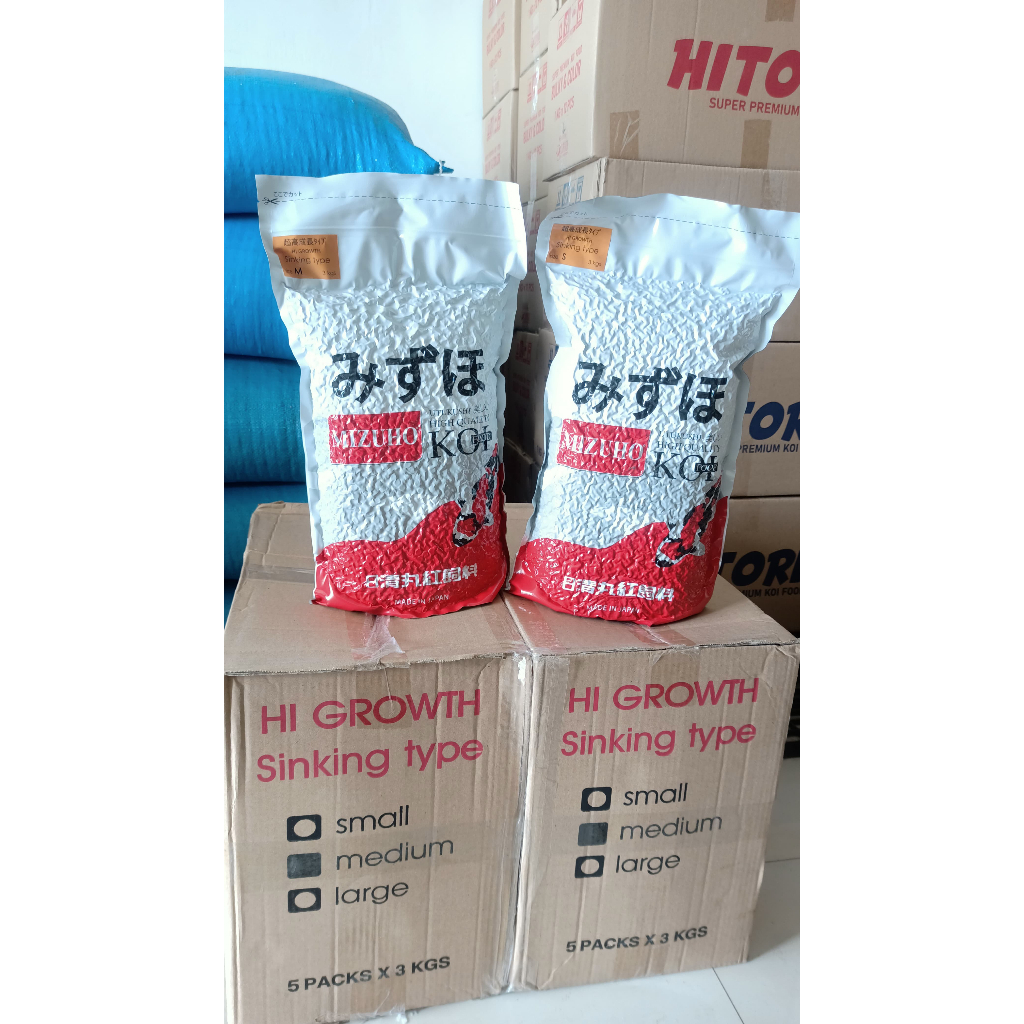 Mizuho Sinking 3kg Pakan Ikan Koi Import Growth