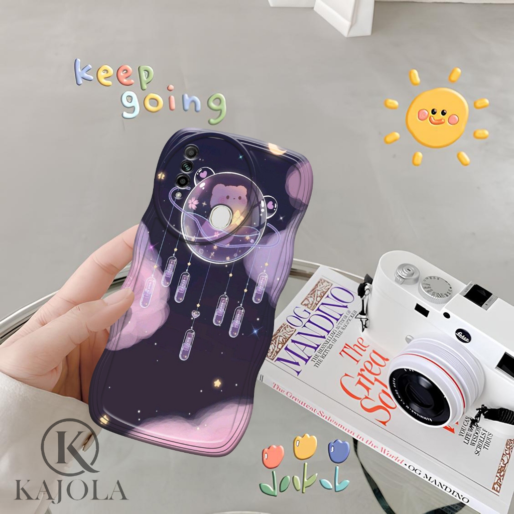 Case Gelombang OPPO A31 Motif Aesthetic Bahan Softcase silicon Lentur - Skin / Casing Handpone - Ces