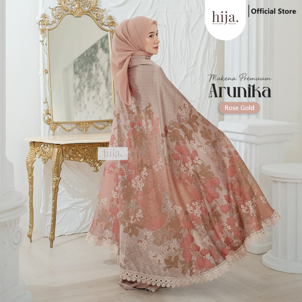 Mukenah Premium Jumbo Eksklusif 2in1 Mukena Motif Aesthetic Mewah Hari Raya Arunika