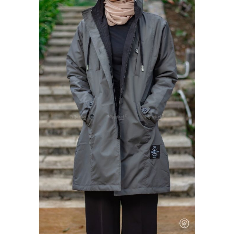 Hijacket Ixora Series | Parka muslimah Polyfiber Parka Waterproof