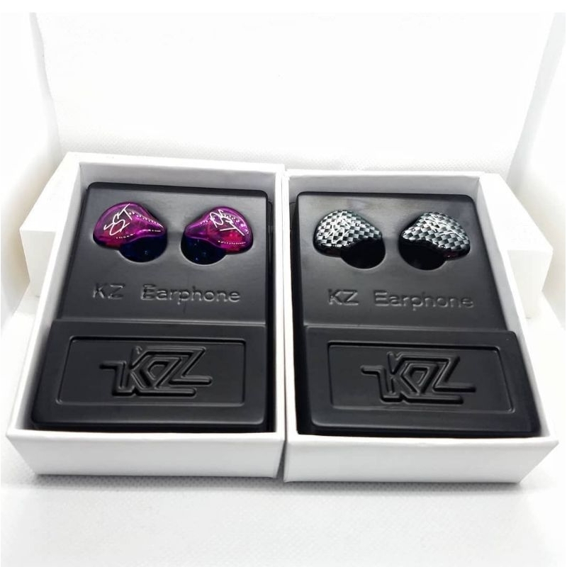 [COD SURABAYA] KZ ZST DUAL DRIVER IN EAR MONITOR PURPLE CANDY COLOURFUL & BLACK CARBON