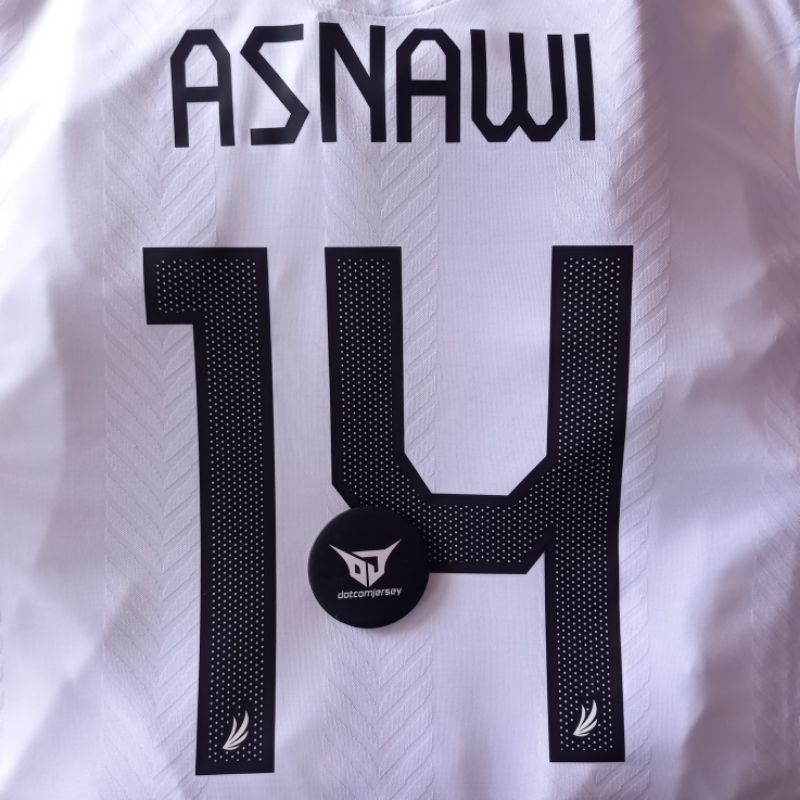 font nameset timnas indonesia away