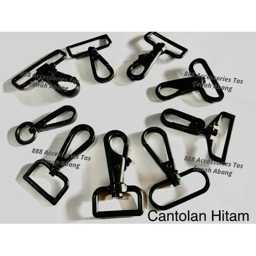 Cantolan Tas / Kaitan Tas Panjang Hitam