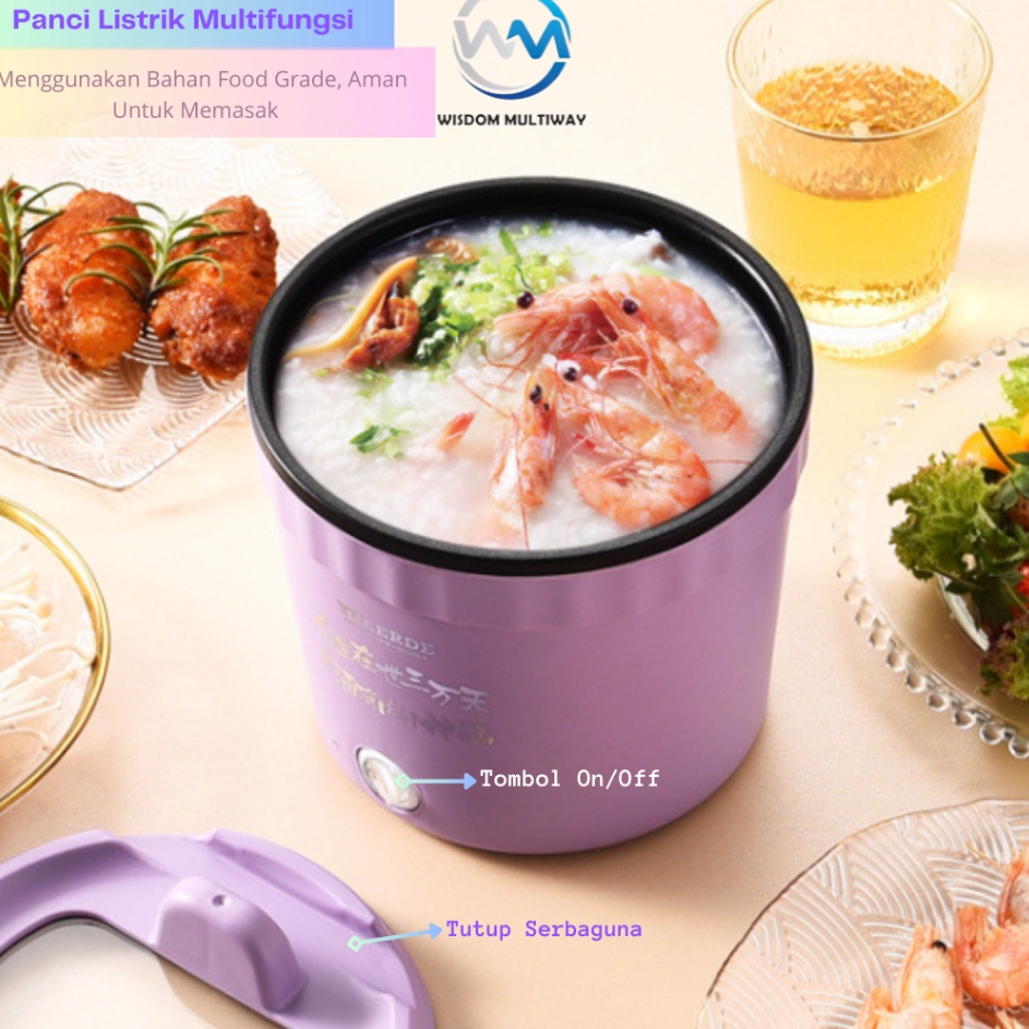 Ip Panci Listrik Serbaguna 12L Anti Lengket Panci Listrik Low Watt  Penanak Nasi Mini Portable
