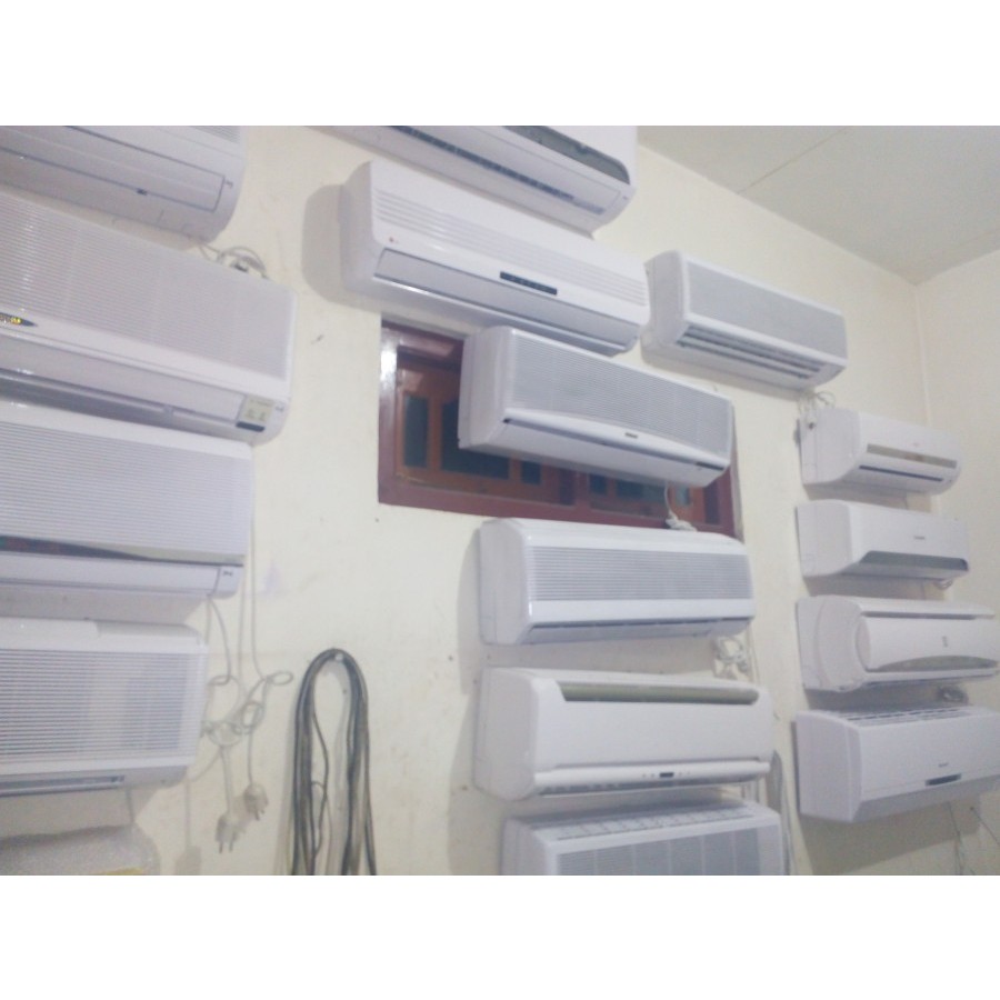 KIPAS ANGIN AC MODEL POLOS LED HEMAT LISTRIK 1,5PK 2PK 2,5PK 3PK