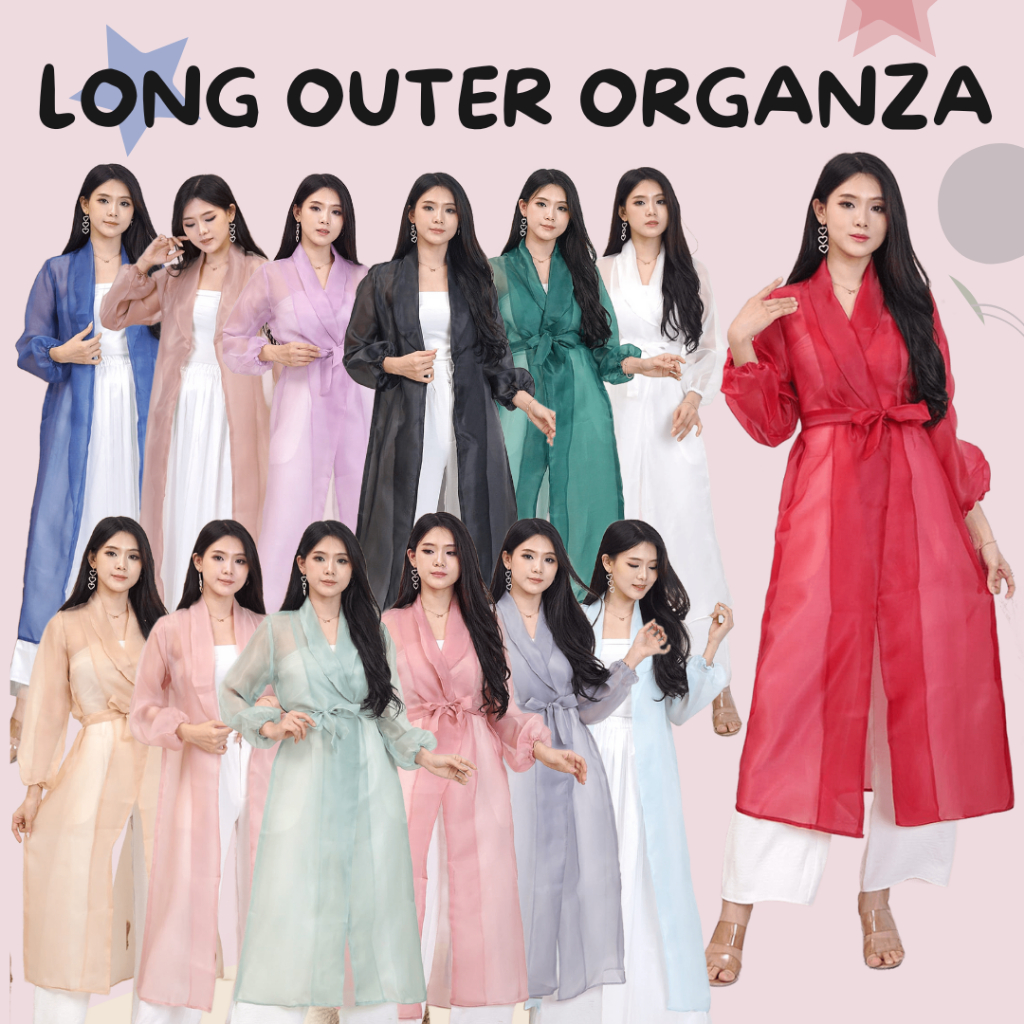 OUTER ORGANZA LONG OUTER KEKINIAN,OUTER KONDANGAN