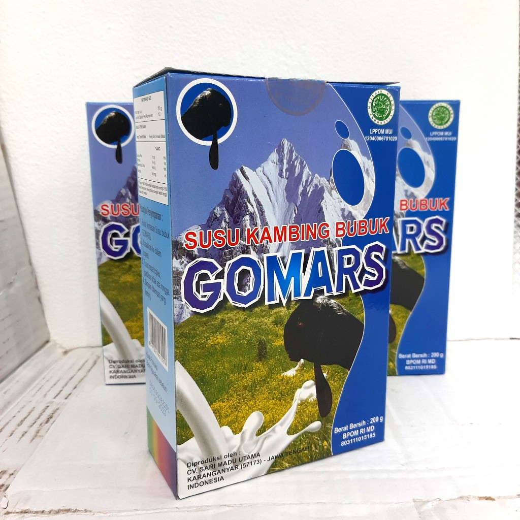 

Gomars Box isi 200gram Susu Kambing Bubuk | Go Mars Asli Original