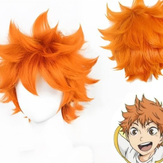 Wig Haikyuu Anime Cosplay Rambut Palsu Hinata Shoyo
