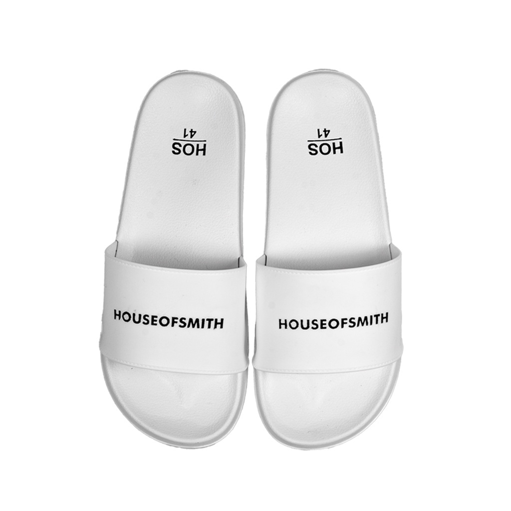 House of Smith TSM Sendal Slide Pria - Sanhos White