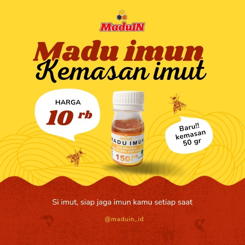 

MADU IN (MADU IMUN), madu hutan melifera multifloral raw honey/madu mentah tanpa campuran