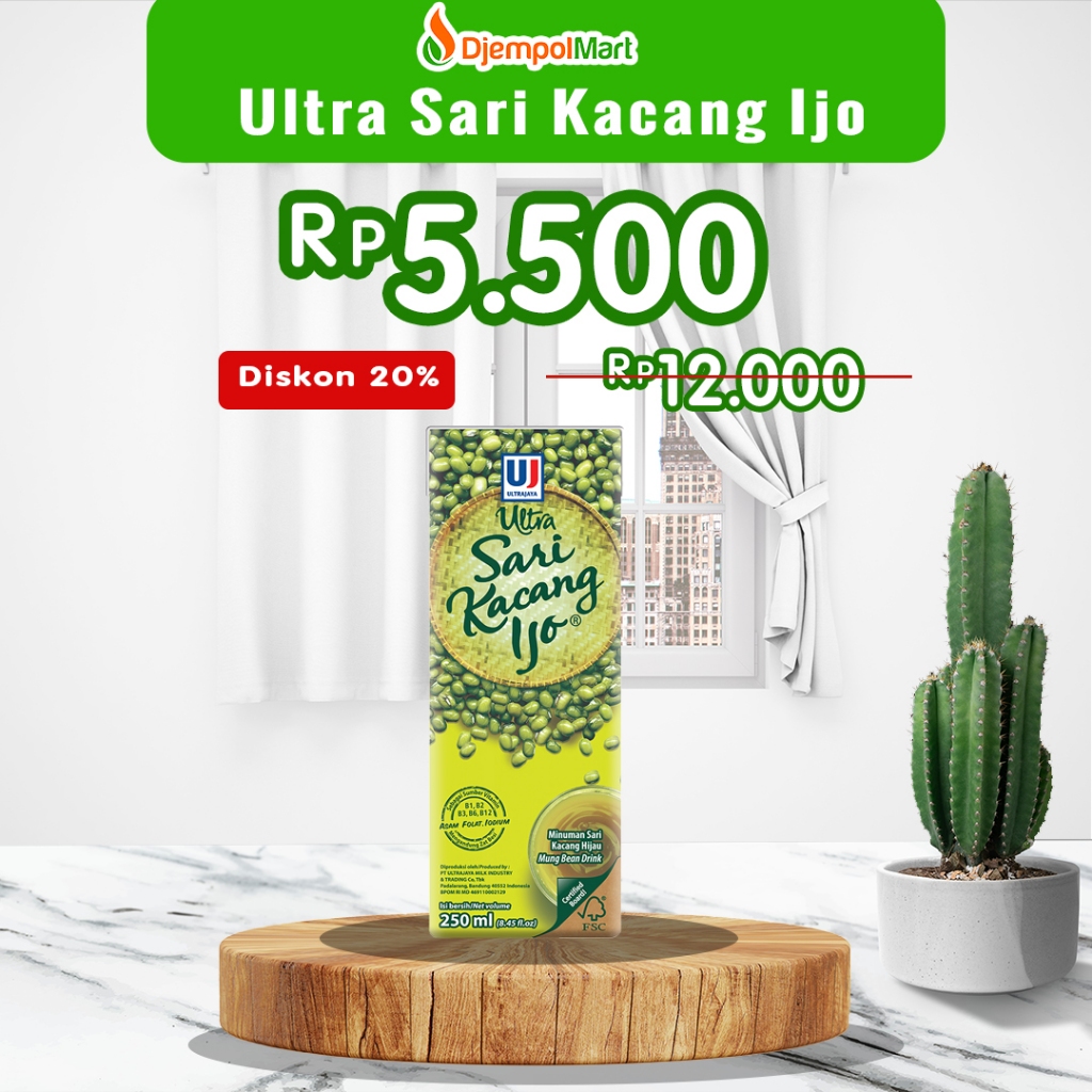 

Ultra Sari Kacang Ijo 250ml – 1 Pcs x 250ml