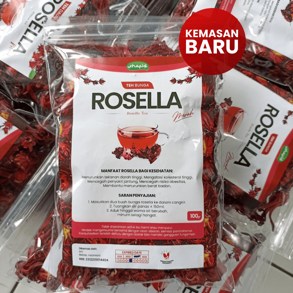 

Teh Seduh Bunga Rosella MERAH Rosela MERAH Shafid 100 gram Grade A Premium