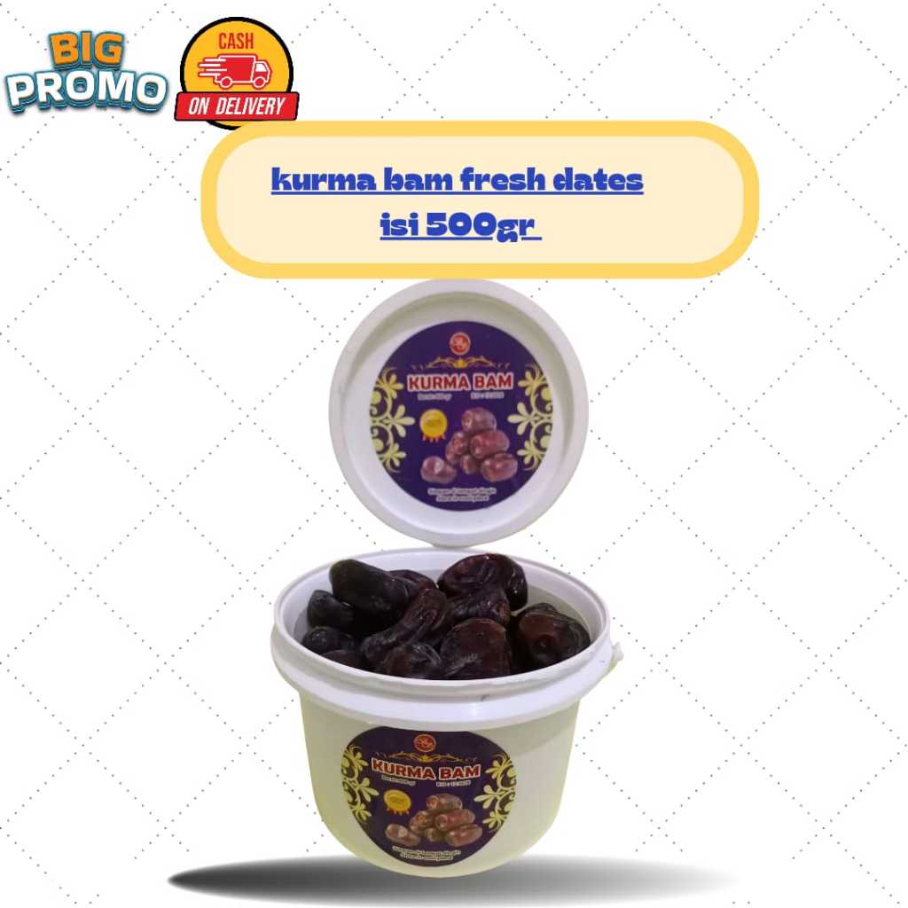 

Kurma Iran mazafati dates kurma bam Kemasan ember 500gr