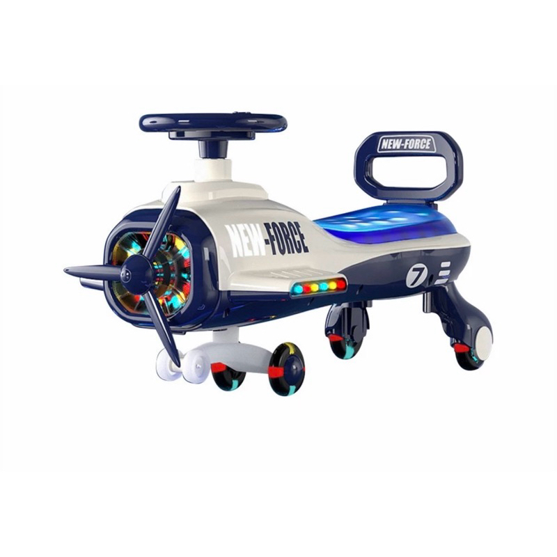 Preloved Mainan Mobil Mobilan Dorong M303 Aircraft Ride On Swing Car LED Musik Pesawat Skuter Duduk 